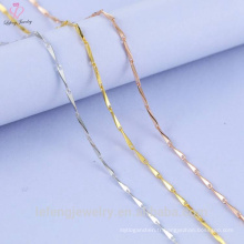 Gros bijoux de mode 925 Sterling Thin Silver Chain